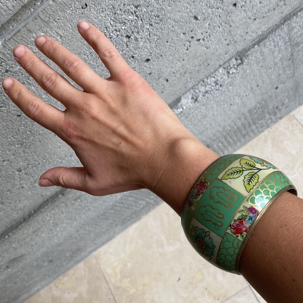 Floral Enamel Bracelet